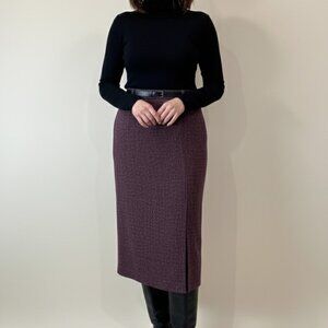 Jessica Petites Pencil Skirt Purple/Black 16P